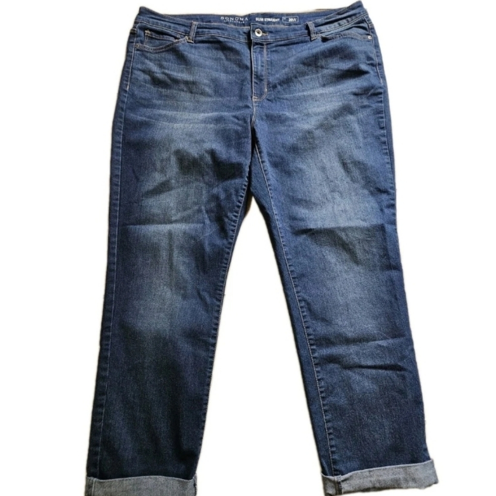 Sonoma Lifestyle Slim Straight Women's Plus Size Jeans Size 20W